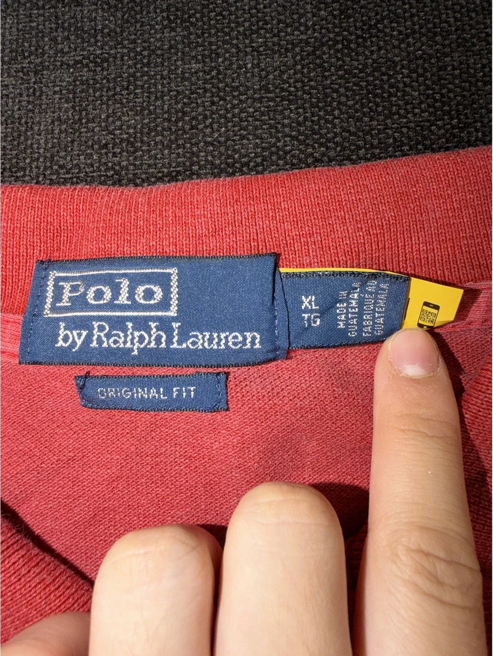 Polo Ralph Lauren Original Fit Red Polo Shirt XL